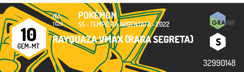 Rayquaza VMax (Rara Segreta) Pokémon - SS - Tempesta Argentata - 2022 (TG29)