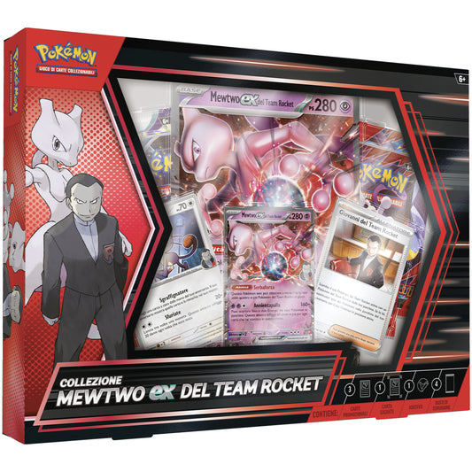 Collezione mewtwo-ex del team rocket del gcc pokémon IT