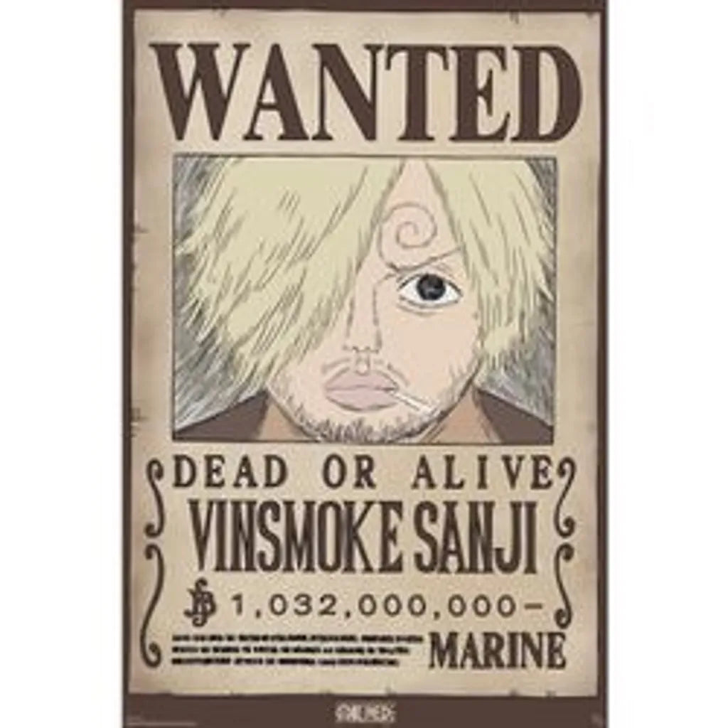 Poster One Piece Wanted Sanji