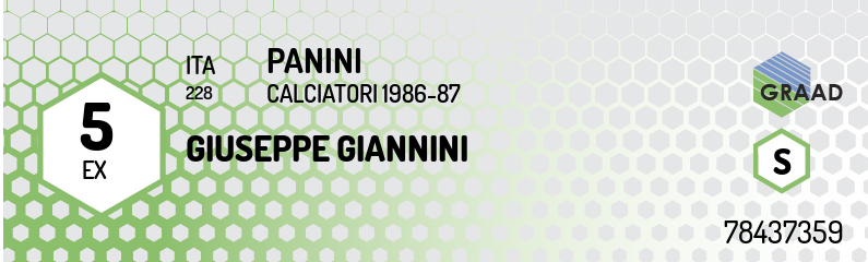 Giuseppe Giannini Panini - Calciatori 1986-87 (228) Figurina