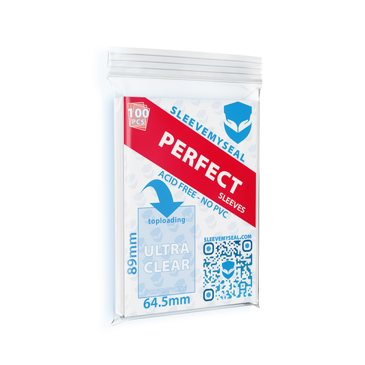 sleevemyseal Perfect 100 PCS Ultra Clear Sleeves 89mmx64.5mm