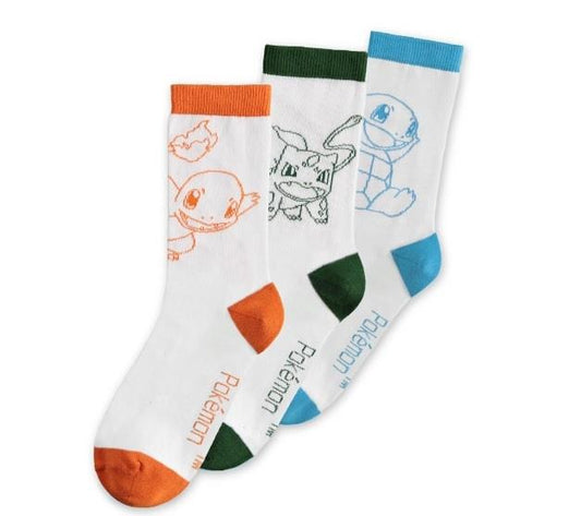 POKEMON CREW SOCKS 3 PACK 43/46