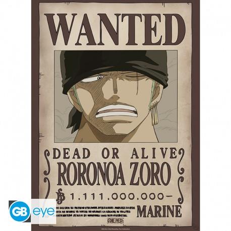 ONE PIECE WANTED ZORO WANO POSTER C