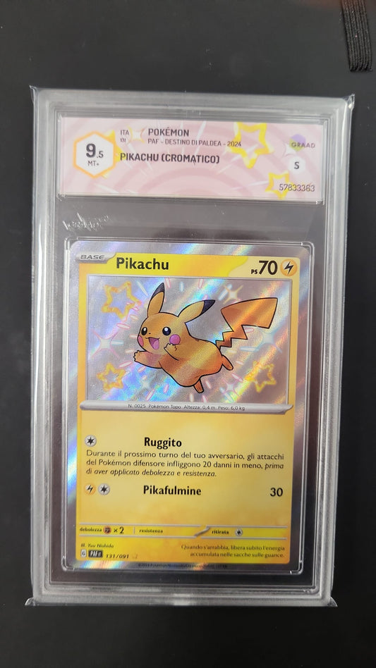 Pikachu Baby Shiny PAF - Destino di Paldea - Graad 9.5 (ITA)