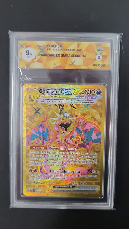 Charizard Ex OBF - Ossidiana Infuocata - Graad 9.5 (ITA)