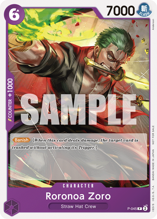 Roronoa Zoro P-045 PROMO