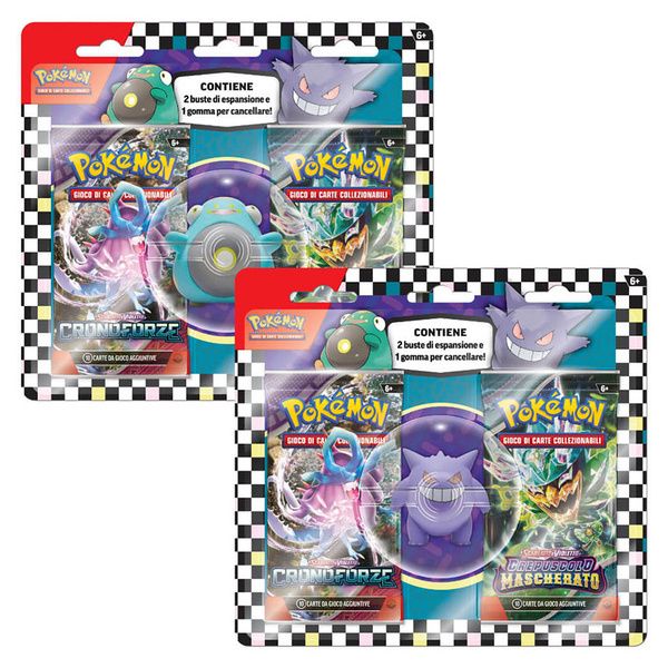 Carte da Collezione Pokemon Ritorno a Scuola 2024 Collezione Gomma da Cancellare - PK60514-I