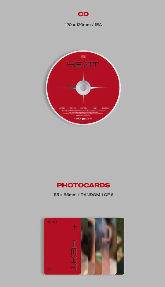 (G)I-Dle - Heat - Digipak - Member Version - Special Album