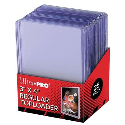 E-81222 Toploader Bordo Trasparente 3" x 4" Clear Regular (25 Pcs)